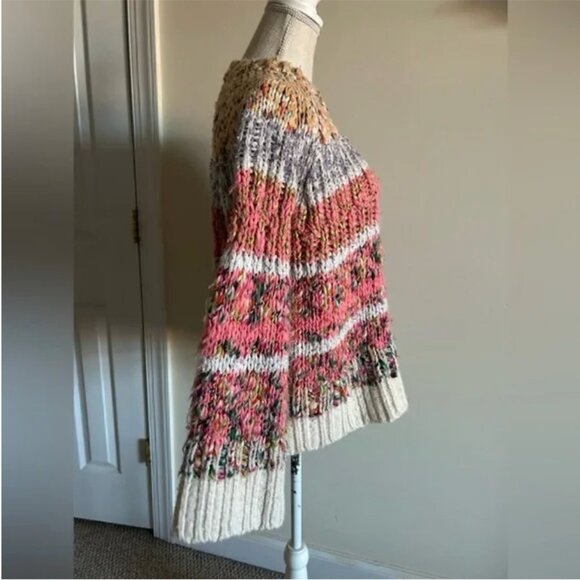 Anthropologie chunky knit sweater size M - Picture 3 of 8